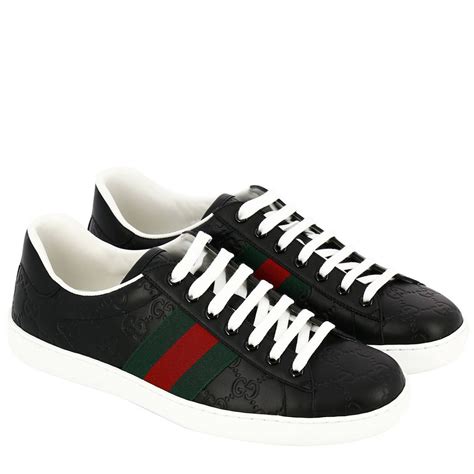 gucci sneakers black men|classic Gucci sneakers for men.